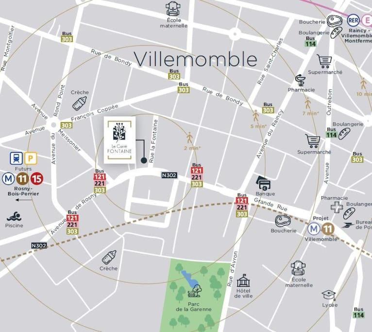 Charme Citadin Villemomble Exterior foto